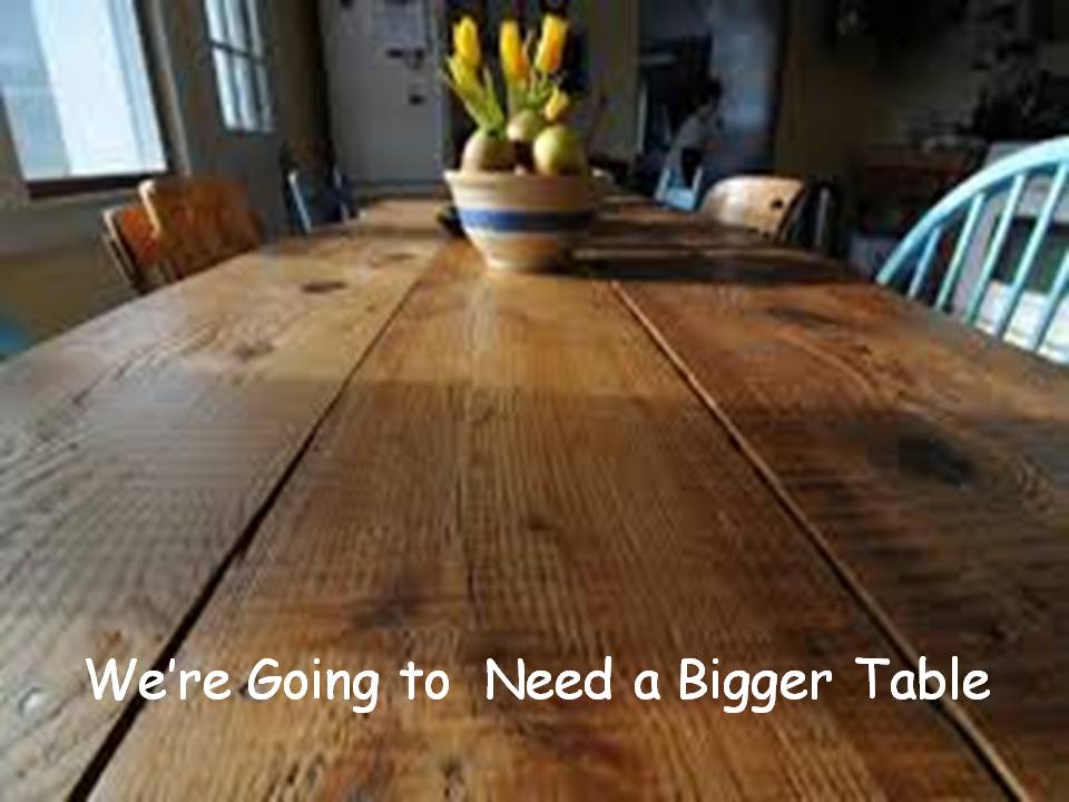 We’re Going To Need A Bigger Table (October 4, 2015) Knox